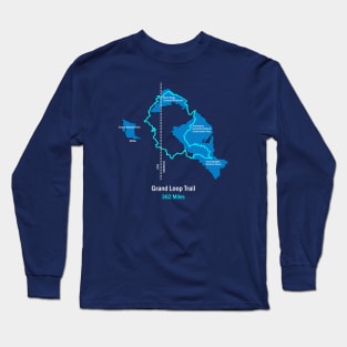 Route Map of the Grand Loop Trail Long Sleeve T-Shirt